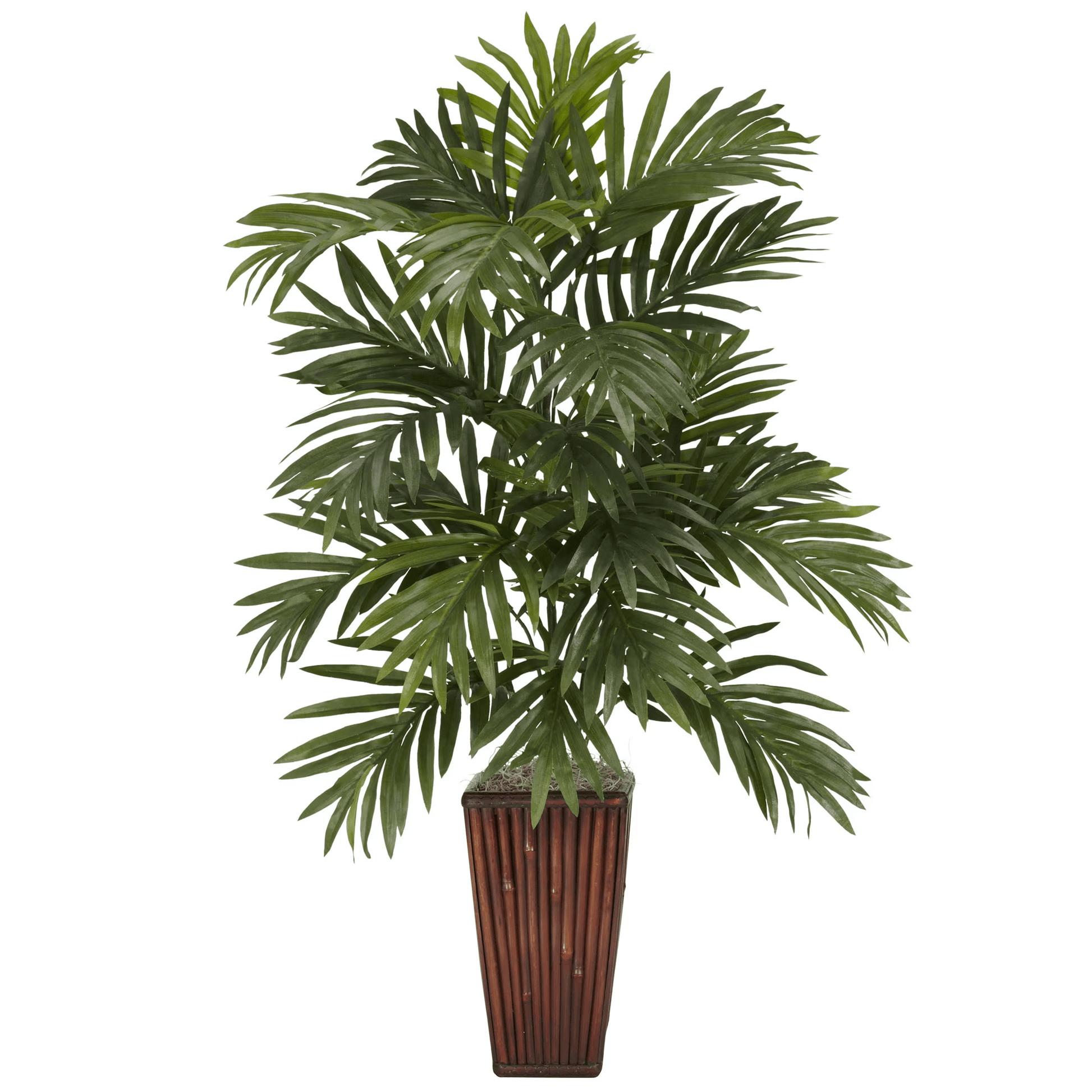 areca palm artificial plant Areca Palm in Bamboo Vase